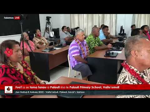 Foa'i a se tama fanau a Palauli mo le Palauli Primary School, Vaito’omuli