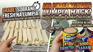 Meat Loaf at itlog pagsamhin makagawa kana na masarap na Lumpia. Pwedi pang negosyo