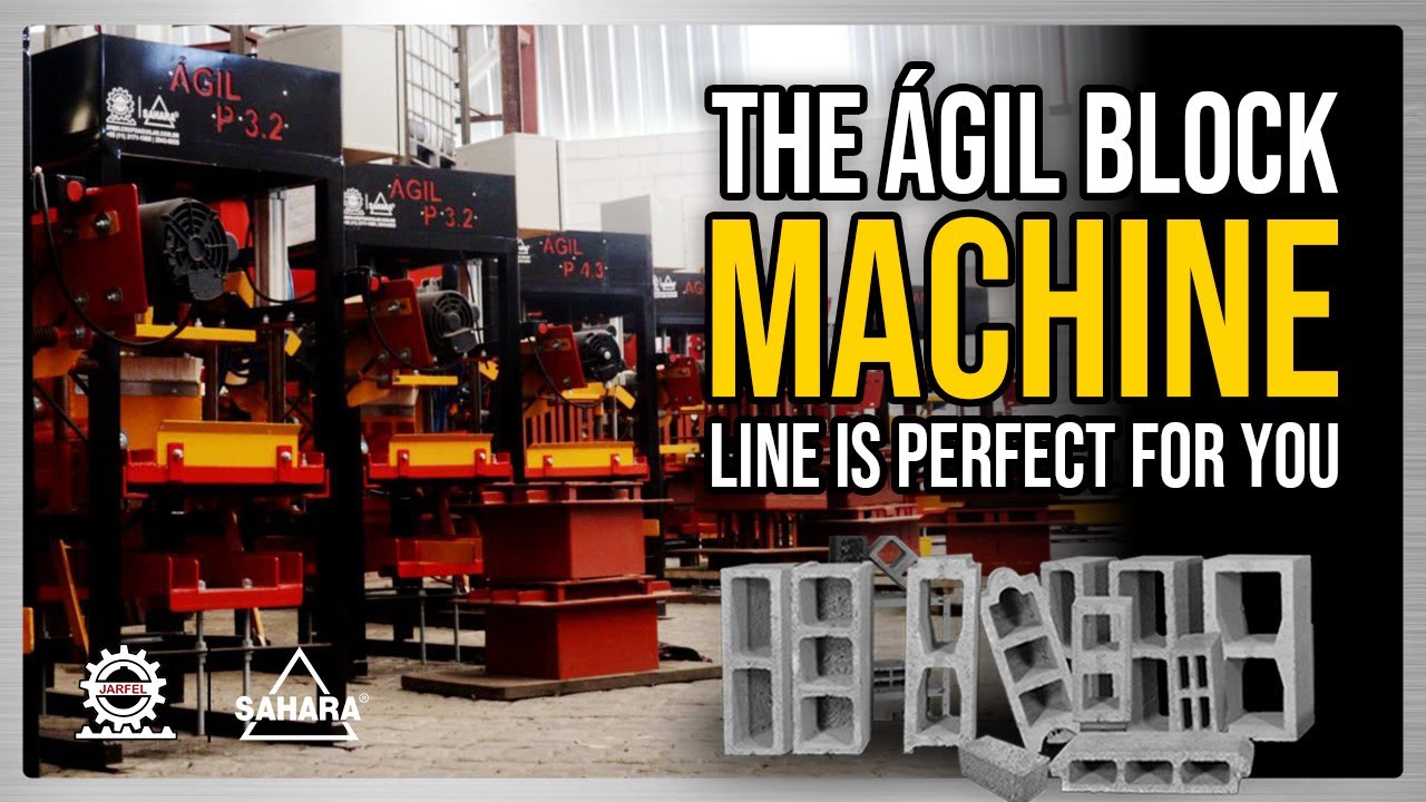 High PRODUCTIVITY and PROFIT from concrete blocks - Meet the Ágil Line - Jarfel // Sahara