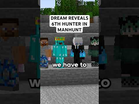 Dream Reveals 6TH HUNTER in manhunt 😲 #dream #minecraft #daquavis