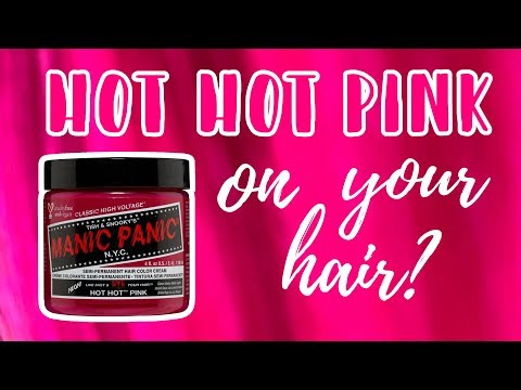 Manic Panic HOT HOT PINK | Hair Level Swatches