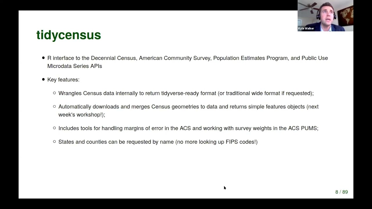 2021 - Part 1 -Accessing and Analyzing US Census Data in R   -   Getting Started with tidycensus