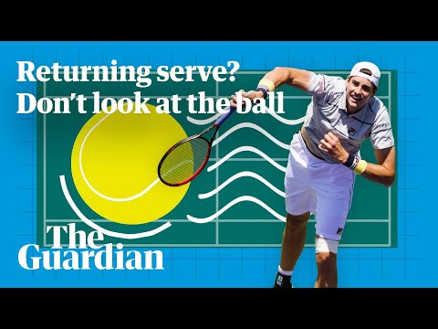 返回职业网球发球只是不要看球（Returning a pro tennis serve: just don't watch the ball）