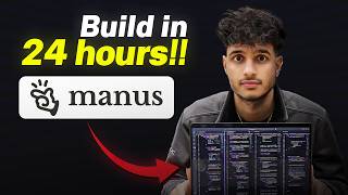 dear Manus AI, build a FULLSTACK app in 24 hours (no-code tutorial)