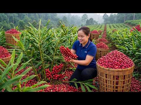 [TIMELAPSE] Harvesting Thousands of Red Cardamom Pods in the Mountain Farm