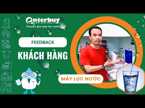 Khách hàng ưng ý khi mua máy lọc nước ion kiềm Geyser Ecotar 9 Slim T tại Enterbuy