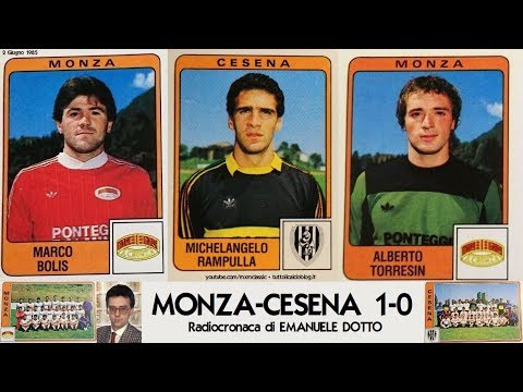 Monza-Cesena 1-0 (2/6/1985) Radiocronaca di Emanuele Dotto (Tutto il calcio minuto per minuto)