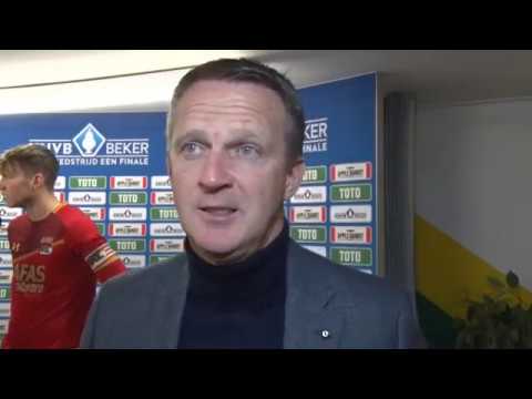 Reactie Van den Brom na Fortuna - AZ