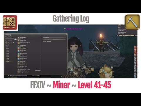 FFXIV Miner Gathering Log Level 46-50 (None Star) - A Realm Reborn
