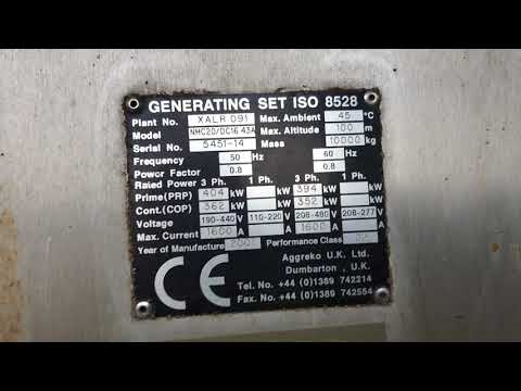 DPX Power: Scania DC16 43A - 550 kVA Generator | DPX-11184