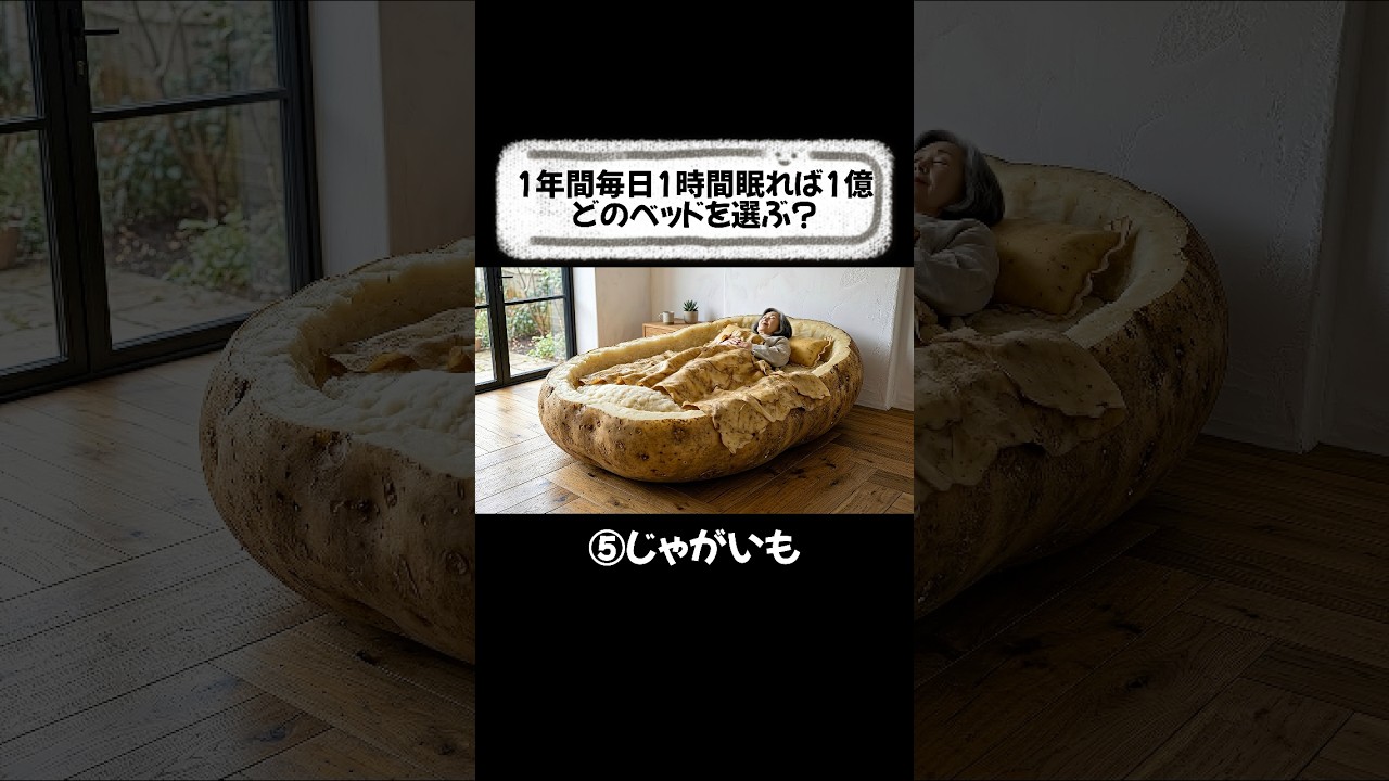 1年間どのベッドで眠る？🥔
