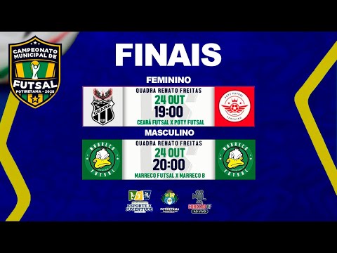 FINAIS - CAMPEONATO MUNICIPAL DE FUTSAL - POTIRETAMA/CE - 23/10/2025