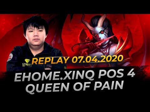 EHOME.XinQ Queen of Pain Pos 4 - Dota 2 Replay Full Gameplay