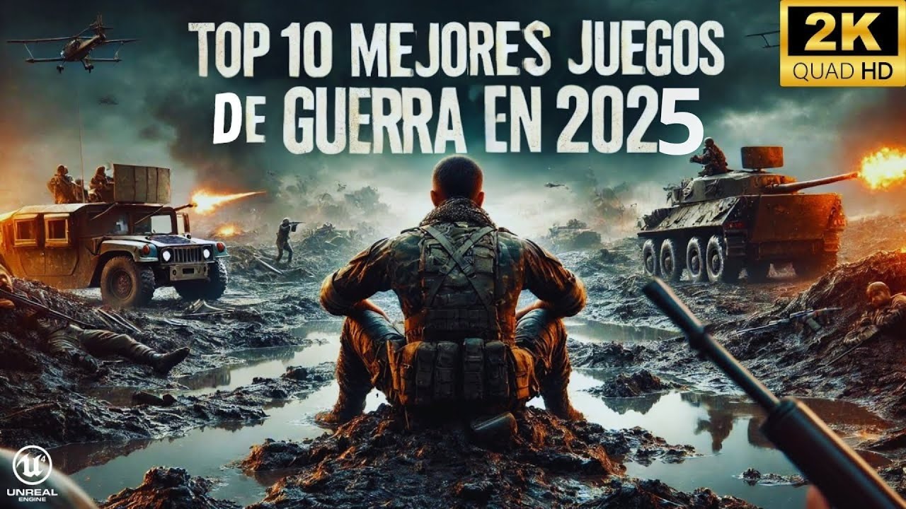 Top 10 Mejores Juegos de Guerra con Gráficos Impresionantes para PS5 - Xbox y PC en 2024