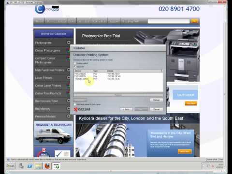 Install of Kyocera KX Driver