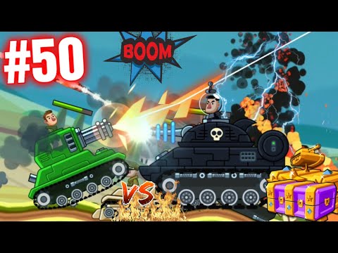 Hills of Steel Gameplay #50, Fully Upgraded and Unlocked all 22 Tanks (Unlimited Coins & Gems)