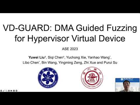 VD-GUARD: DMA Guided Fuzzing for Hypervisor Virtual Device (ASE 2023)