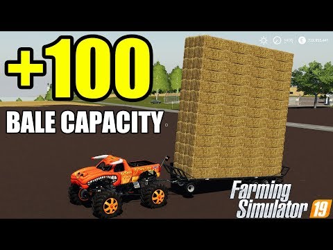 Farming Simulator 19 | +100 BALE CAPACITY AUTO LOADER TRAILER !!!
