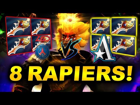 CRAZIEST GAME WITH 8 X DIVINE RAPIER!! PSG.LGD VS ASTER GAME 3 WINTER DPC 2021