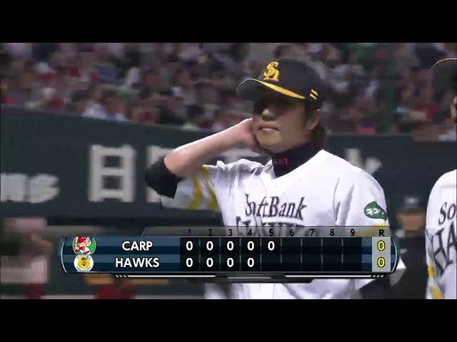 5回表 ホークス先発・帆足 5回まで2安打無失点!! カープ打線を手玉!! 2014/5/21 H-C