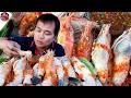 กุ้งแม่น้ำตัวใหญ่ๆ ไซต์บิ๊ก ลวกซำล�