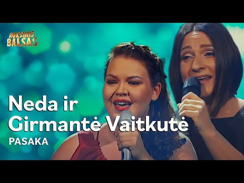Neda ir Girmantė Vaitkutė - Pasaka (Lyric Video). Auksinis Balsas