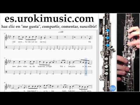 Tutorial de Oboe FROZEN - Let It Go Clases Notas Parte#2 um-927