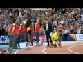 Usain Bolt Engages Kit Girl At Commonwealth Games 2014