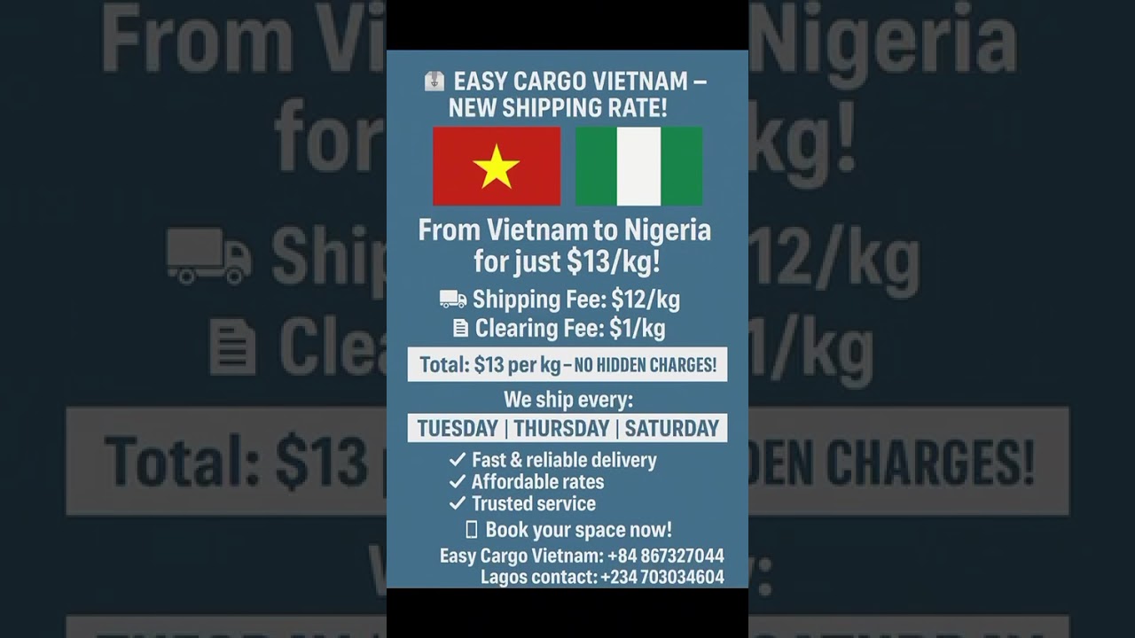 Big or small, we ship it all at best rates. Easycargo Vietnam, fast, safe and reliable