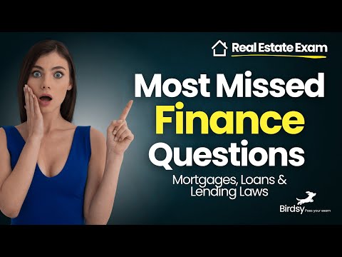 💰 Most Missed Finance Questions on the Real Estate Exam (Don’t Fall for These!)