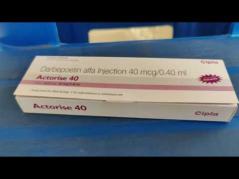 Darbepoietin alfa 40mcg actorise 40 injection, cipla ltd, no...