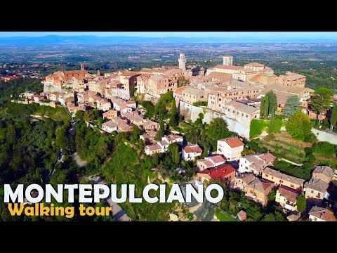 MONTEPULCIANO, Toscana [passeio a pé pela Itália em 4k] 2023