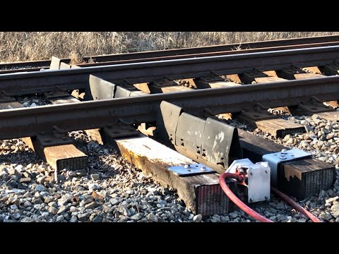Defect Detector & Audio, Deer Almost Hit By Train, Super Elevated Curve, CSX Norfolk Southern Trains
