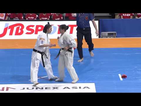 【新極真会】Court2 1st Round 1woman Aiala Garcia  vs Alena Kushnareva  The 12th World Karate Championship