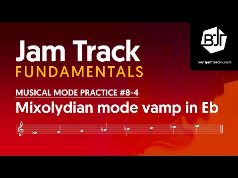 Eb Mixolydian mode vamp Jam Track - BJTF #8-4
