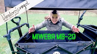 Miweba MB-20 - unser neuer faltbarer Kinder und Freizeit Bollerwagen im Review vor dem großen Test