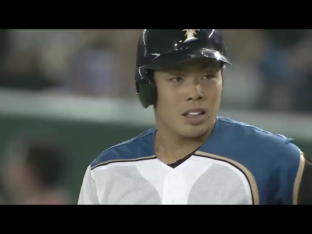 【8回裏】ファイターズ・近藤 一二塁間をしぶとく抜く一打で1点差!! 2016/4/2 F-H