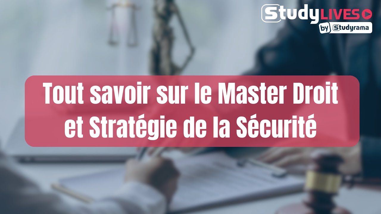 Everything you need to know about the Master's program in Law and Security Strategy
