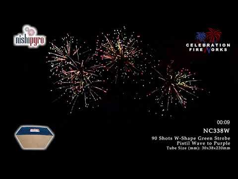 NC338W   Green Strobe Waves