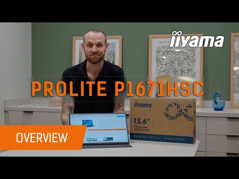 Unboxing iiyama 16" portable Full HD IPS monitor with USB‑C, built‑in speakers & leather cover