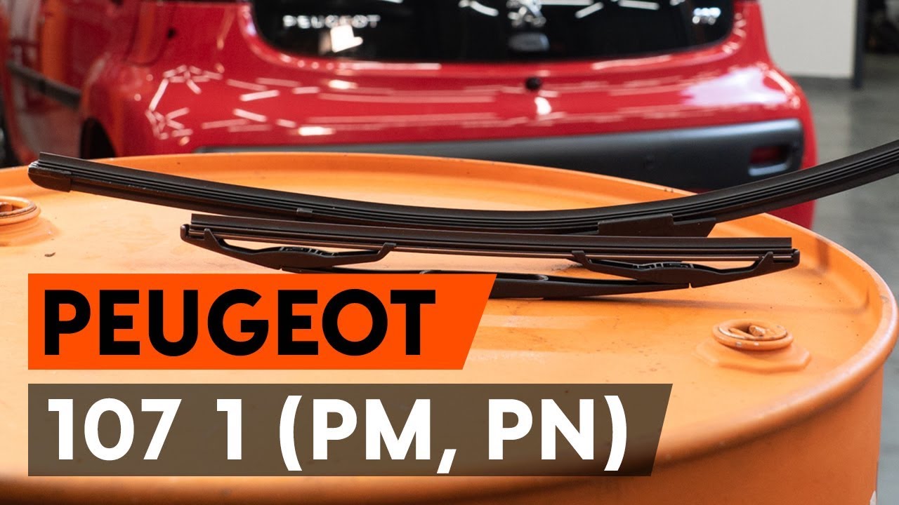 Jak vyměnit zadní stírací lišty na Peugeot 107 PM PN – návod k výměně