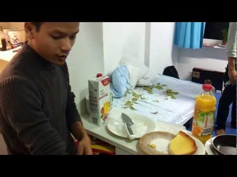 On Sushil's birthday. Quark cake.