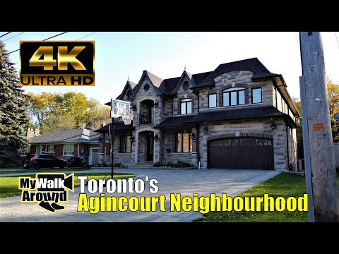Saturday in Toronto's Agincourt Neighbourhood! Strolling down memory lane (kind of) 4k video