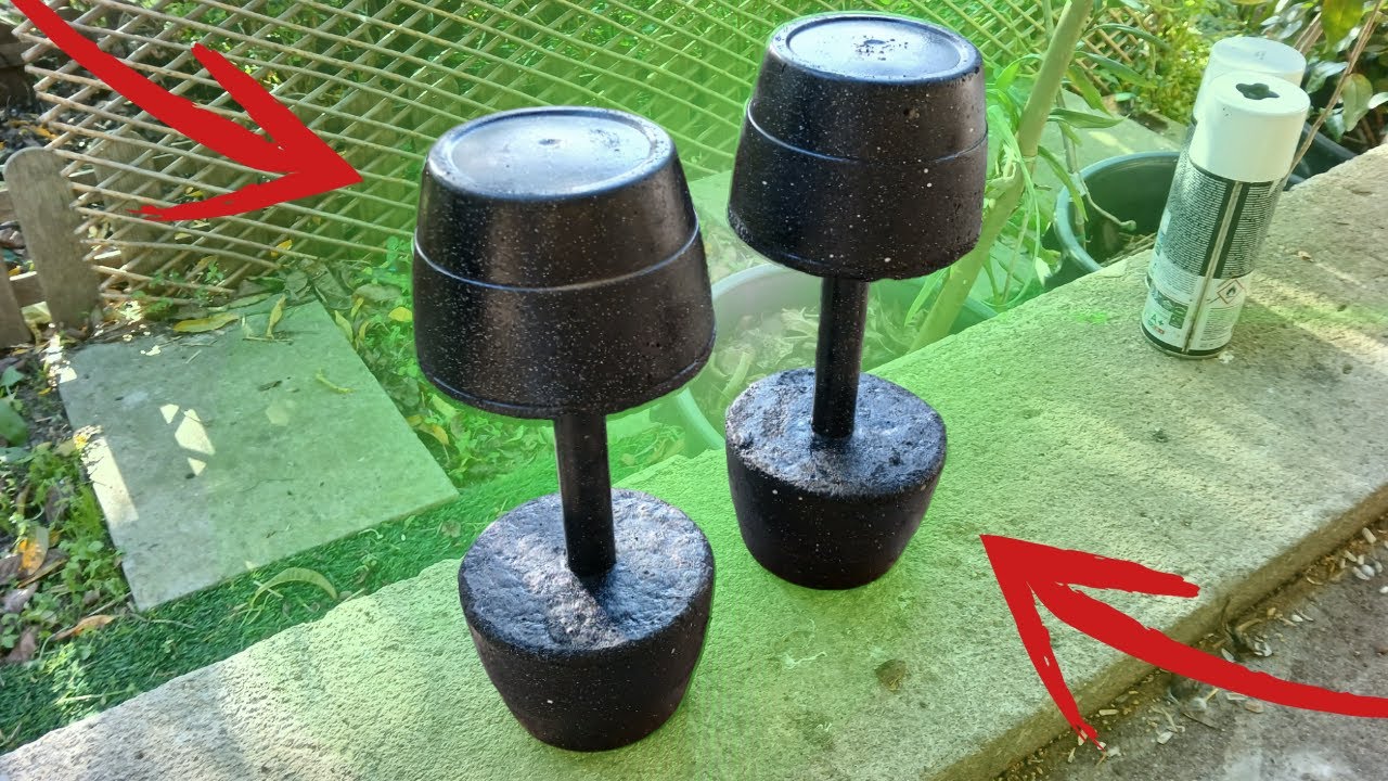 ✅️[2024] Como fazer HALTERES DE CONCRETO fácil / Tutorial