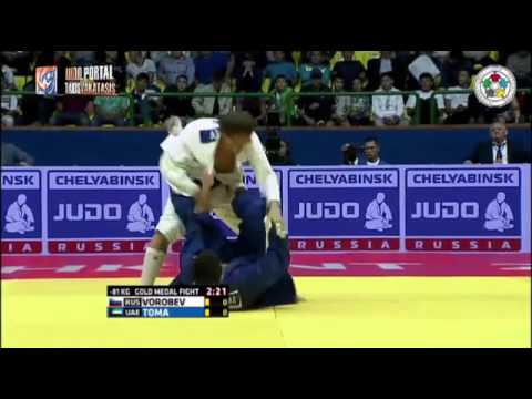 Judo Grand Prix Tashkent 2015 Final -81kg VOROBEV Ivan (RUS) vs. TOMA Sergiu (UAE)