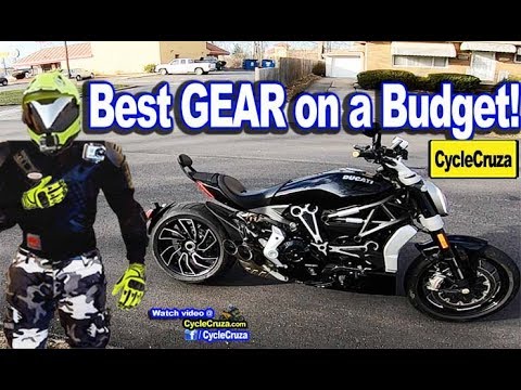 2018 Best Motorcycle GEAR on a BUDGET -  SAVE $$$ | MotoVlog