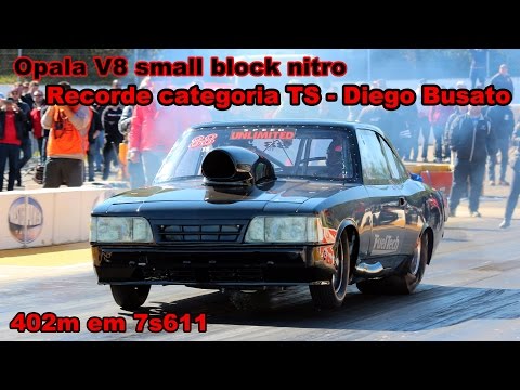 Opala V8 nitro - Diego Busato - Recorde categoria TS: 7s611