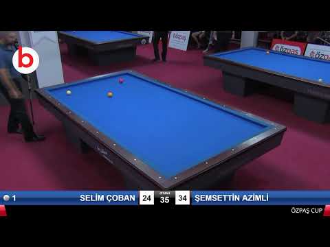 SELİM ÇOBAN & ŞEMSETTİN AZİMLİ Bilardo Maçı - SAKARYA ÖZPAŞ CUP 2019-2.TUR