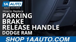 How to Replace Parking Brake Release Handle 06-08 Dodge Ram