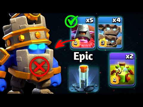 METEOR GOLEM + THROWER with Rc Charge attack Strategy Is Insane | Th18 Totem Spell attack Strategy